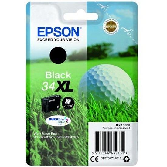 Epson 34XLT3471 Black tintapatron eredeti 16,3ml C13T34714010 Golflabda