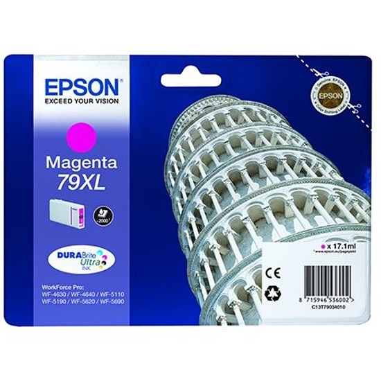 Epson 79XL T7903 Magenta tintapatron eredeti C13T79034010 Pisai ferde torony