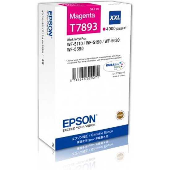 Epson 79XXL T7893 Magenta tintapatron eredeti C13T789340