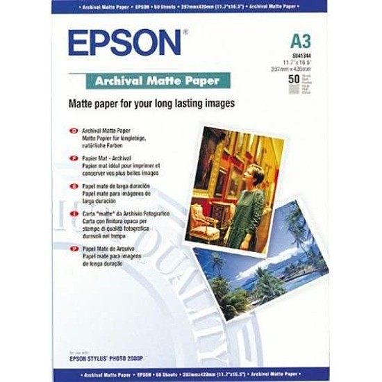Epson Archival A3 matt papír 192gr. 50 ív C13S041344