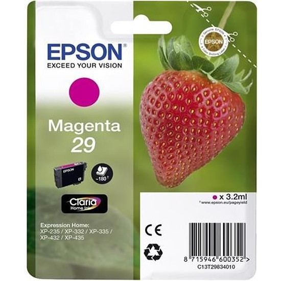 Epson Claria 29 T2983 Magenta tintapatron eredeti C13T29834012 Eper