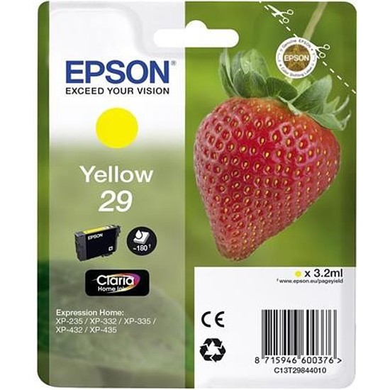 Epson Claria 29 T2984 Yellow tintapatron eredeti C13T29844012 Eper