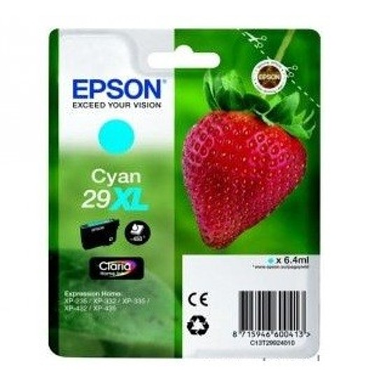 Epson Claria 29XL T2992 Cyan tintapatron eredeti C13T29924012 Eper