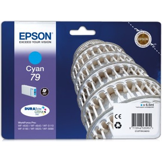 Epson DURABrite 79 T7912 Cyan tintapatron eredeti C13T79124010 Pisai ferde torony