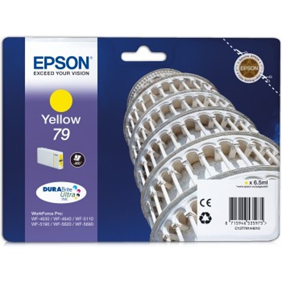 Epson DURABrite 79 T7914 Yellow tintapatron eredeti C13T79144010 Pisai ferde torony