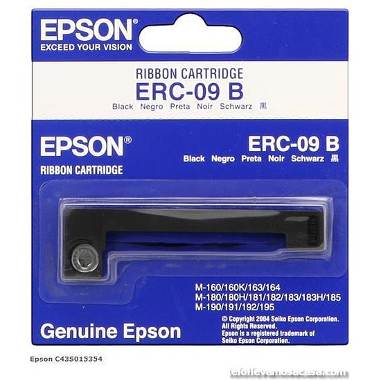 Epson ERC-09 HX-20 festékszalag eredeti fekete C43S015354