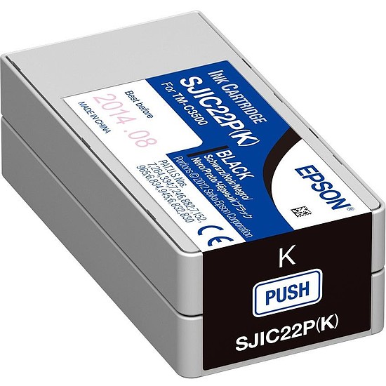 Epson SJIC22P(K) C3500 Black tintapatron eredeti C33S020601