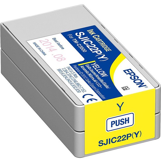 Epson SJIC22P(Y) C3500 Yellow tintapatron eredeti C33S020604