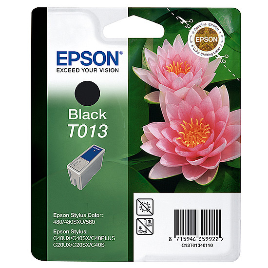 Epson T013 Black tintapatron eredeti C13T013401 megszűnő Tavirózsa, Akció a készlet erejéig!