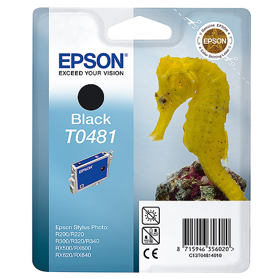 Epson T0481 Black tintapatron eredeti C13T04814010 Csikóhal