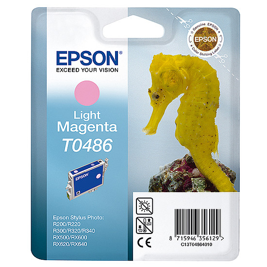 Epson T0486 Light Magenta tintapatron eredeti C13T04864010 Csikóhal