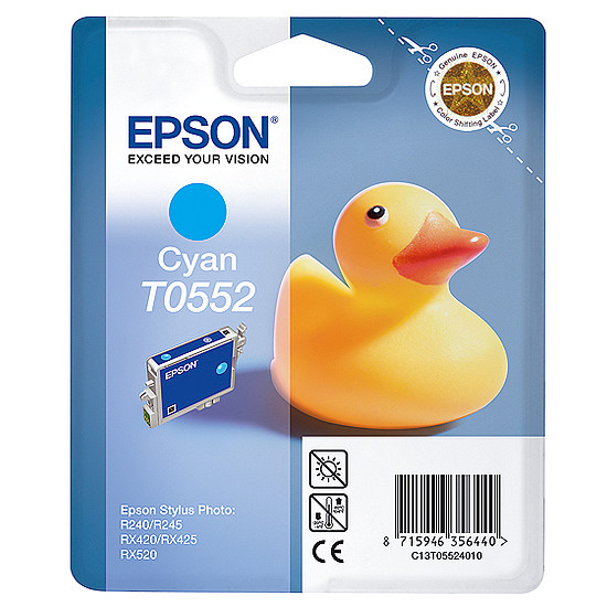Epson T0552 Cyan tintapatron eredeti C13T05524010 Kacsa, 