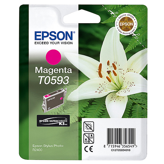 Epson T0593 Magenta tintapatron eredeti C13T059340 Liliom