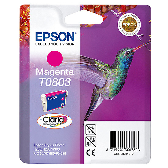 Epson T0803 Magenta tintapatron eredeti C13T08034010 Kolibri