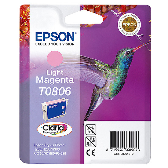 Epson T0806 Light Magenta tintapatron eredeti C13T08064010 Kolibri