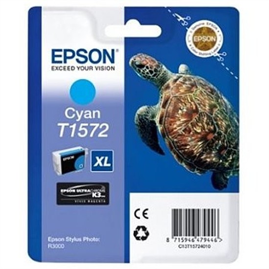 Epson T1572 Cyan tintapatron eredeti C13T15724010 Teknős