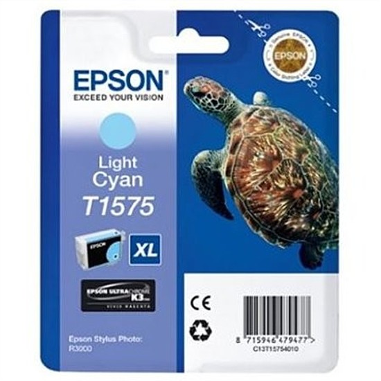 Epson T1575 Light Cyan tintapatron eredeti C13T15754010 Teknős