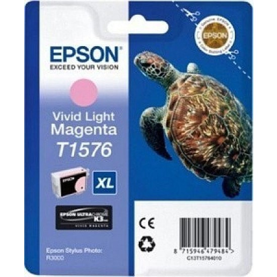 Epson T1576 Light Magenta tintapatron eredeti C13T15764010 Teknős