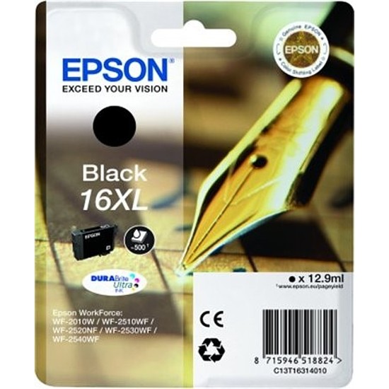 Epson T16XL T1631 Black tintapatron eredeti C13T16314010 Töltőtollhegy