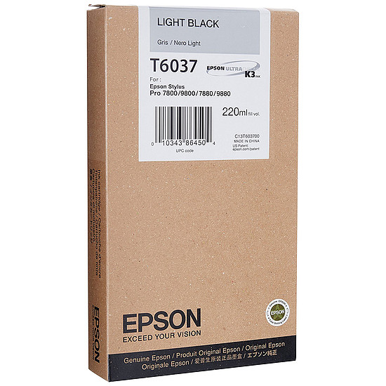 Epson T6037 Light Black tintapatron eredeti C13T603700