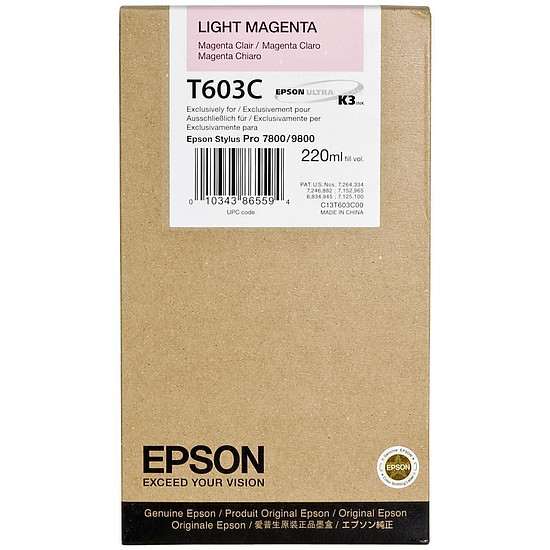 Epson T603C Light Magenta tintapatron eredeti C13T603C00
