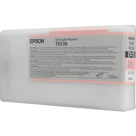 Epson T6536 Light Magenta tintapatron eredeti 200 ml C13T653600