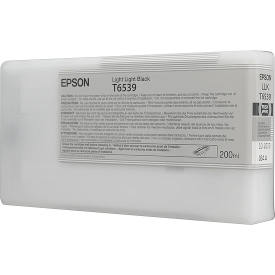 Epson T6539 Light Light Black tintapatron eredeti 200 ml C13T653900