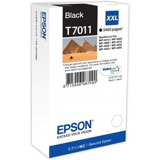 Epson T7011 Black tintapatron eredeti C13T70114010