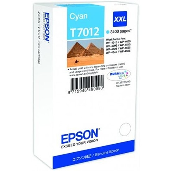 Epson T7012 Cyan tintapatron eredeti C13T70124010