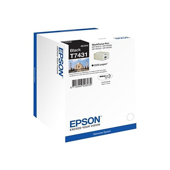 Epson T7431 Black tintapatron eredeti C13T74314010