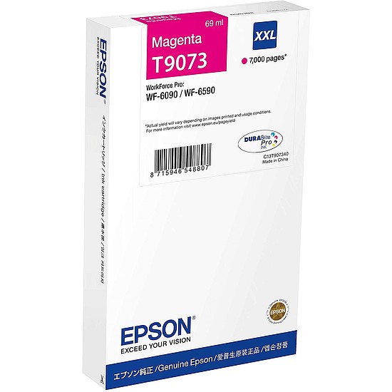 Epson T9073 Magenta tintapatron eredeti 7K C13T907340