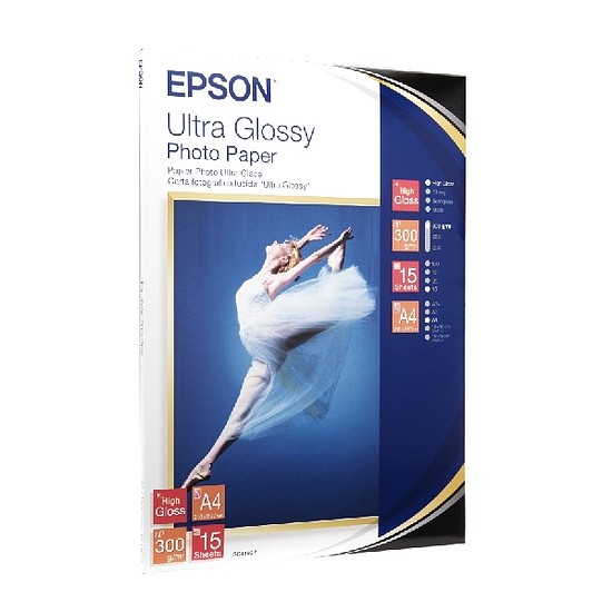 Epson Ultra fényes A4 inkjet fotópapír 300gr. 15 ív S041927