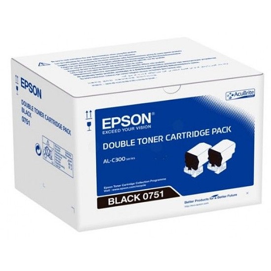 Epson Workforce AL-C300 Black dupla lézertoner eredeti 2x7,3K C13S050751