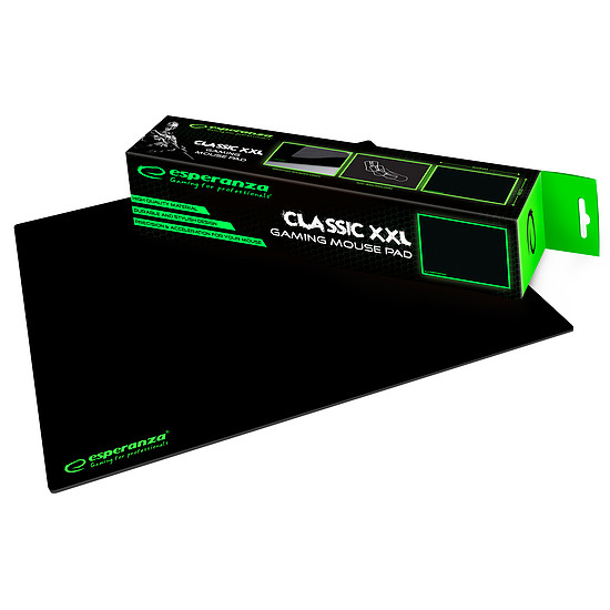 Esperanza Classic XXL Gamer egérpad, fekete (EGP106K)