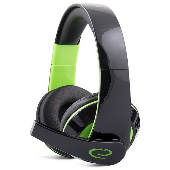 Esperanza Condor mikrofonos gamer fejhallgató, sztereó, zöld (EGH300G)
