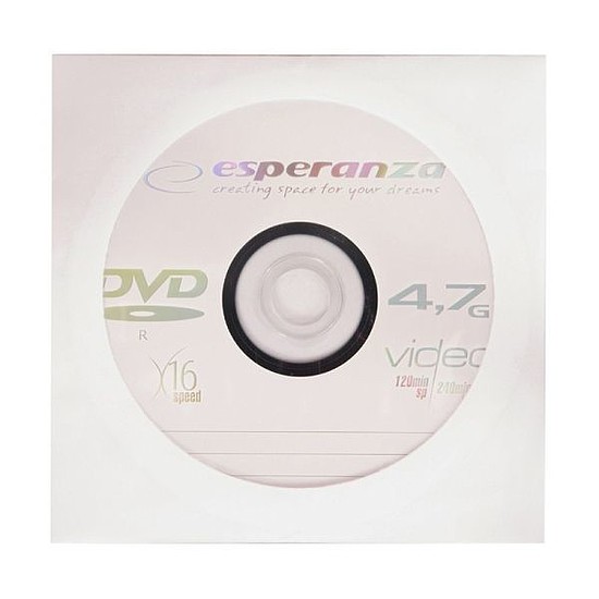 Esperanza DVD-R 4,7GB 16x papír tok