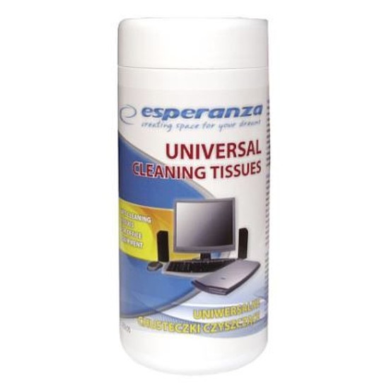 Esperanza ES105 antisztatikus tisztítókendő univerzális nedves kendő 100 db / doboz 