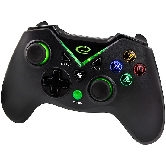 Esperanza Major Vezeték nélküli Gamepad USB, 2.4GHZ, PC/PS3/XBOX ONE/ANDROID, fekete (EGG112K)