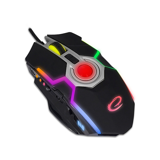 Esperanza Mangora USB vezetékes 8D Gamer egér, RGB fekete (EGM701)