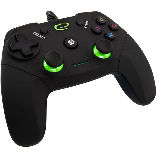 Esperanza Vanquisher Gamepad USB, PC/PS3, fekete (EGG110K)
