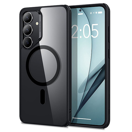 ESR Classic Hybrid Halolock MagSafe tok Samsung Galaxy S25+ készülékhez - átlátszó fekete
