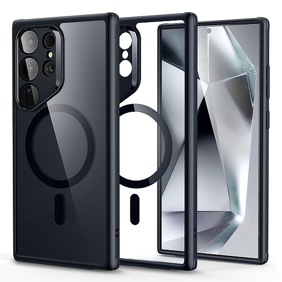ESR - Classic Hybrid HaloLock - Samsung Galaxy S24 Ultra - átlátszó fekete (KF2318125)
