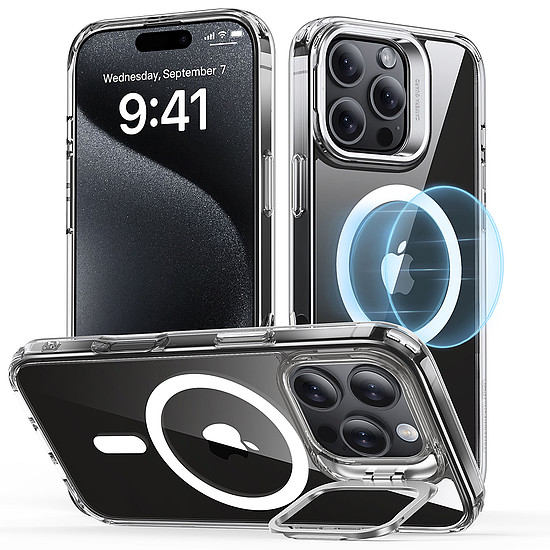 ESR - Klasszikus hibrid HaloLock Kickstand - iPhone 16 Pro Max - átlátszó (KF2330636)
