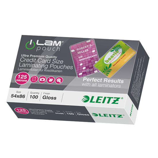 Esselte lamináló fólia 54x86 mm 125 micron meleglamináló 33810