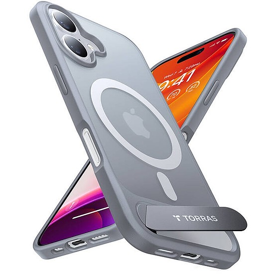 Etui Torras Pstand sorozat iPhone 16 Plus-hoz titánszürke (X00FX1941)