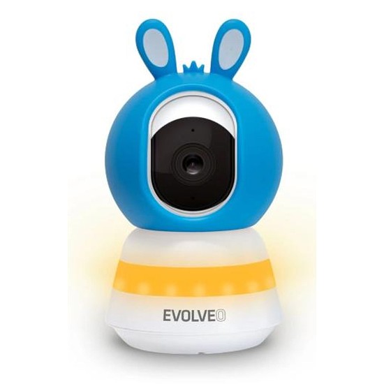 EVOLVEO Baby Monitor LUX- Intelligens 360 -os videós bébiőr kék színű