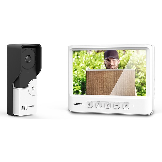 Evolveo Doorphone IK06 videós kaputelefon szett memóriával és színes display-el, fehér (DPIK06-W)