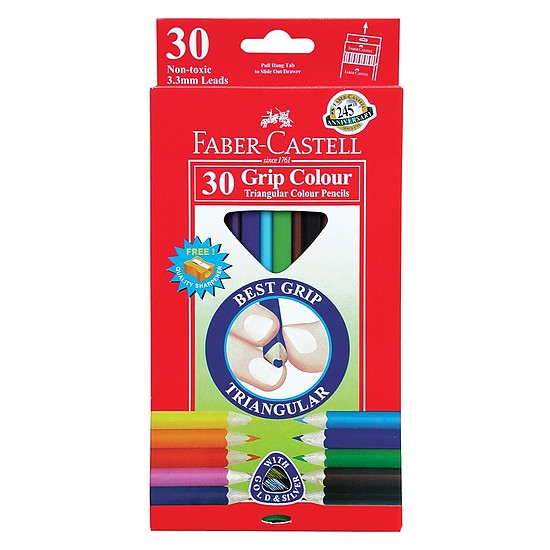 Faber-Castell Grip Jumbo színesceruza készlet 10db-os vastag háromszög 116510 környezetbarát