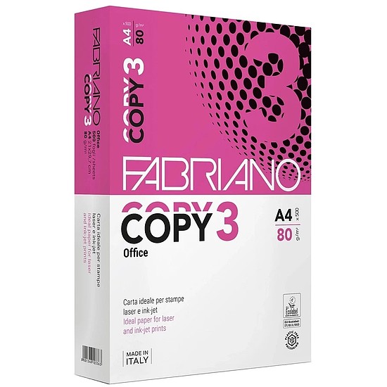 Fabriano copy 3 A4 80gr. fénymásolópapír 500 ív / csomag