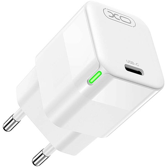 Fali töltő XO CE06, 30W, USB-C (fehér)